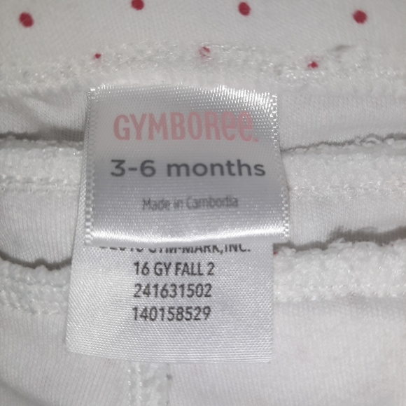 Gymboree Girls Polka Dot Ruffled Comfy Pants 3-6 - Picture 4 of 4